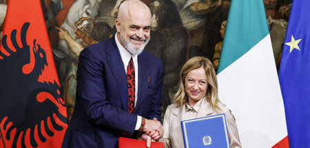 Einig bei Menschenschieberei: Albaniens Regierungschef Edi Rama
