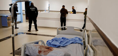 Spuren der Gewalt: Tatort im Ibn-Sina-Krankenhaus von Dschenin a...