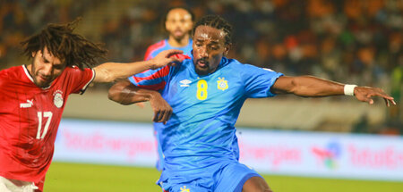 Neuer Favoritenschreck? Samuel Moutoussamy (r.) aus der DR Kongo...