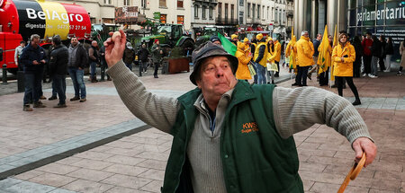 Protestieren gegen steigende Kosten, Umweltauflagen und Billigim...