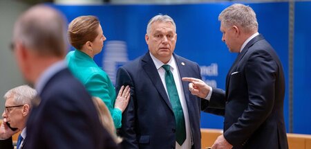 Ungarns Premier Viktor Obán auf dem EU-Sondergipfel (Brüssel, 1....