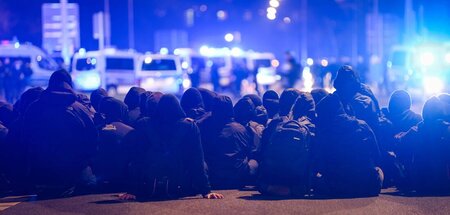 Sitzblockaden in Dresden im Februar 2023 Sitzblockaden in Dresden im Februar 2023