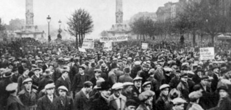 Pariser Place de la Nation am 12. Februar 1934