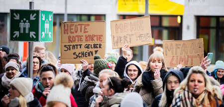 Lautstarker Protest Medizinischer Fachangestellter (Berlin, 8.2....