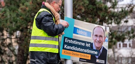 Auch das hat nix genutzt: Bundestagskandidat Klaus-Dieter Gröhle...