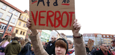 Demonstranten in Gotha (10.2.2024)