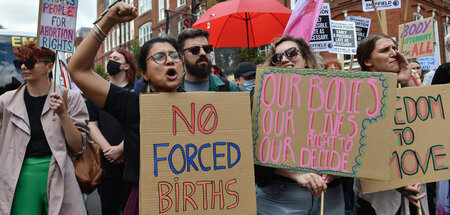 Protestaktion in London (2.9.2023)