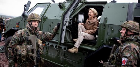 EU-Kommissionspräsidentin Ursula von der Leyen zu Besuch bei ein...