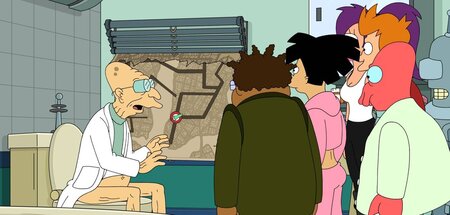 Hätten die Nibbler mal lieber ihn genommen: Prof. Farnsworth bei...