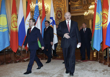 Unionsstaat mit ungewisser Zukunft (die Staatschefs von Belarus ...