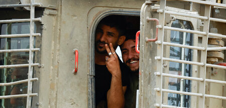 Ohne erbeutetes palästinensisches Eigentum: Israelische Soldaten...