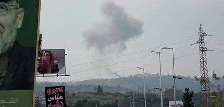 Israelischer Luftangriff im Süden des Libanon (27.2.2024)