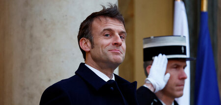 Hat wieder mal was losgetreten: Frankreichs Präsident Macron in ...