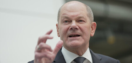 Bekommt Druck von seinen Koalitionspartnern: Bundeskanzler Olaf ...
