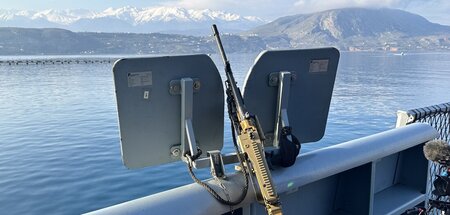 Auch für »Friendly Fire« geeignet: Ein Maschinengewehr MG3 an Bo... Auch für »Friendly Fire« geeignet: Ein Maschinengewehr MG3 an Bo...