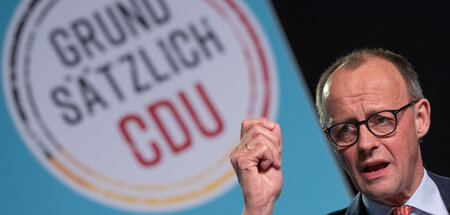 Friedrich Merz bei der Regionalkonferenz zum neuen CDU-Grundsatz...