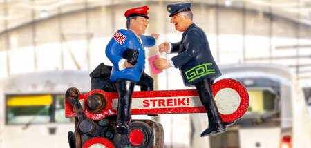 GDL-Chef Weselsky und Bahn-Chef Lutz. Doch Klassenkampf ist kein...