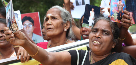 Angehörige von während des Bürgerkriegs in Sri Lanka »verschwund... Angehörige von während des Bürgerkriegs in Sri Lanka »verschwund...