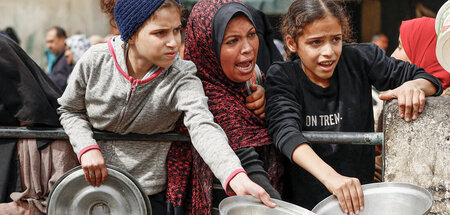 Wut und Verzweiflung auf der Suche nach Nahrung (Rafah, 13.2.202... Wut und Verzweiflung auf der Suche nach Nahrung (Rafah, 13.2.202...