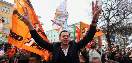 Der rechtskonservative Luis Montenegro gibt sich siegessicher (L... Der rechtskonservative Luis Montenegro gibt sich siegessicher (L...