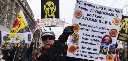 Protest gegen Atomkraft in Berlin (März 2017)