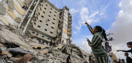 Alles andere als eine »sichere Zone«: Der zerstörte Masri-Turm i...
