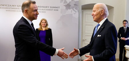 Beste NATO-Freunde: Andrzej Duda und Joseph Biden in Warschau (2