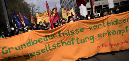 Es geht ums Wesentliche: Demonstration für Enteignungen von Unte...