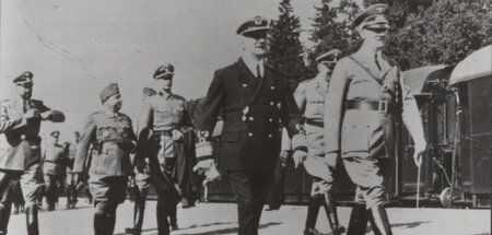 Lange Zeit verbündet: Miklós Horthy und Adolf Hitler in Danzig (...