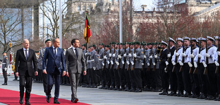 Kein Konsens: Scholz, Tusk und Macron am Freitag in Berlin