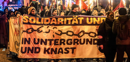 »Freiheit für alle politischen Gefangenen«: Demonstration vor de...