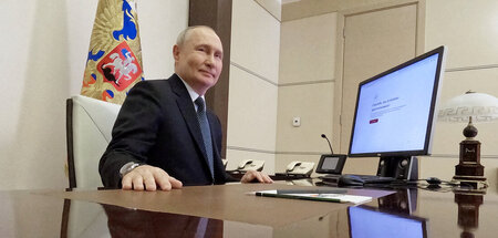 Hat online gewählt: Russlands Staatspräsident Wladimir Putin (No