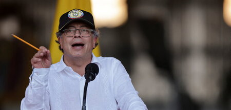 Hat noch große Pläne mit seinem Land: Kolumbiens Präsident Gusta...
