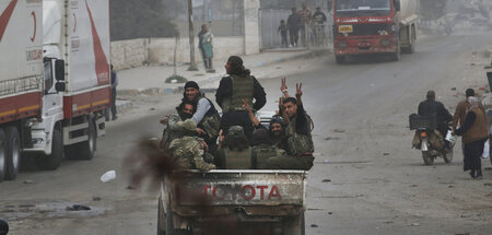 Söldnertruppen der Türkei in Afrin nach dem Einmarsch (24.3.2018...