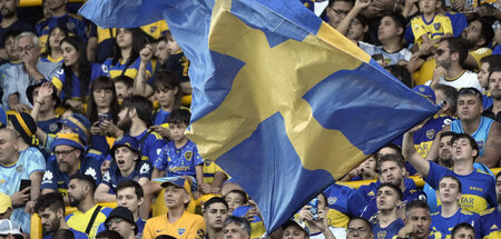 Die Fans von Boca Juniors und ihre Farben