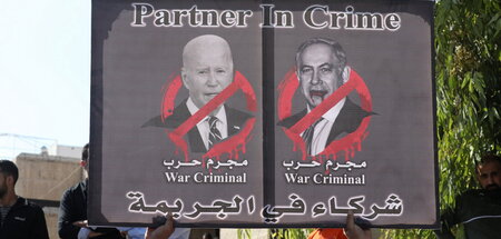 »Komplizen«: Für Demonstranten in Jordaniens Hauptstadt Amman is...