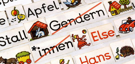 Lesekasten mit Gendersternchen (Symbolbild)