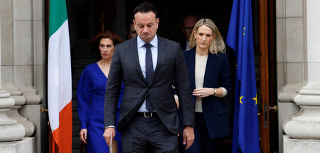 »In mein eigenes Schwert gestürzt«: Leo Varadkar am Mittwoch in ...