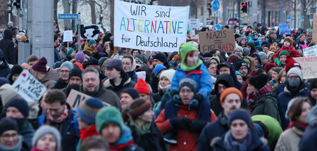 Breite Bündnisse: Demonstrationen gegen rechts (Leipzig, 21.1.20...