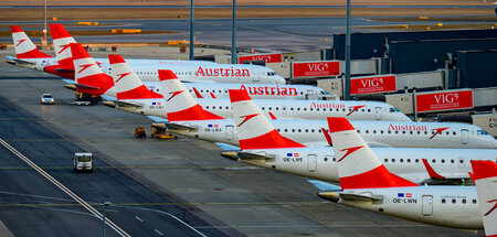 Heute mal andersherum: Fluggesellschaft Austrian Airlines sagt s...