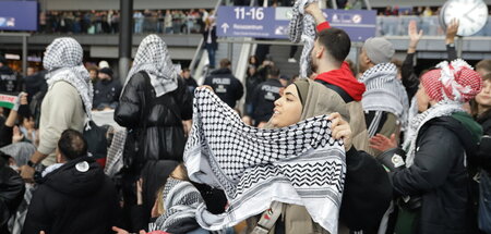 Unterstützung von der Straße: Protest gegen den Krieg in Gaza am...
