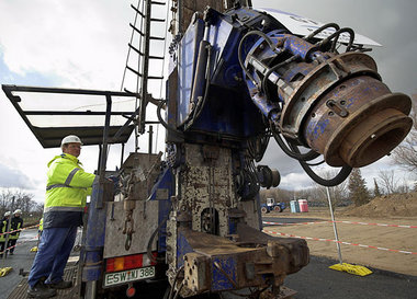 Bohrmaschine für CO2-Pilotprojekt im brandenburgischen Ketzin