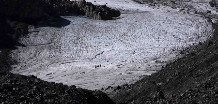 Auch der Jamtalferner-Gletscher wird in absehbarer Zeit verschwu