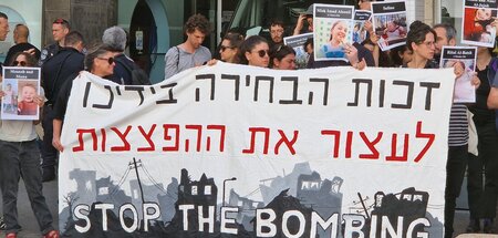 Protest am Freitag vor der US-Botschaft in Tel Aviv