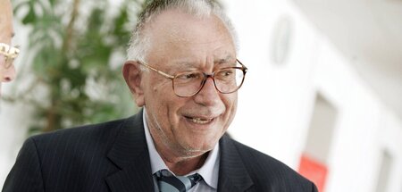 Der Schriftsteller Stefan Jerzy Zweig bei einer Gedenkfeier in G...