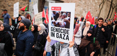 Demonstration gegen den Gazakrieg in Istanbul (28.3.2024)