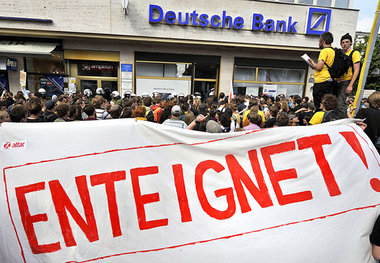 Ba-Ba-Ba-Banküberfall – Protestaktion am Donnerstag in Berlin