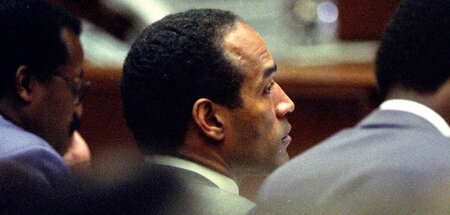 O.J. Simpson vor Gericht in Los Angeles, USA (13.7.1995)