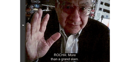Zum Verhängnis geworden: Rocha im Videogespräch mit einem verdec...