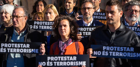»Proteste sind kein Terrorismus«: Katalanische Politiker positio...
